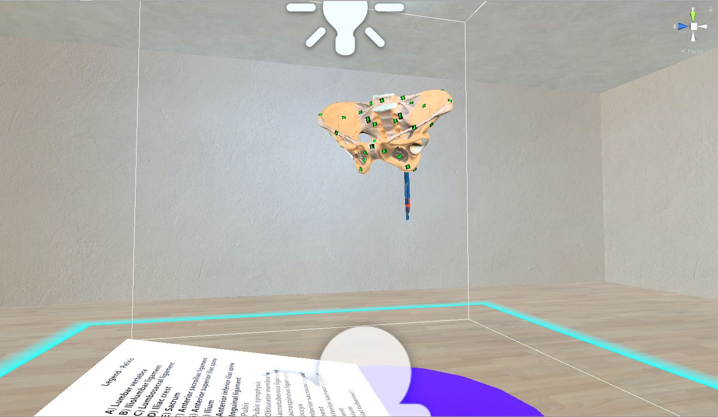 Screenshot of the VR app